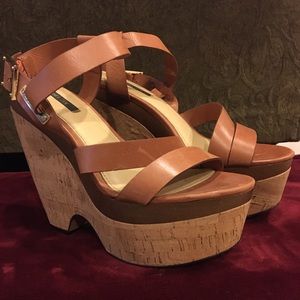 Rachel Zoe fabulous leather wedges. Worn 1x OBO